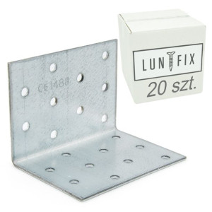 Kątownik montażowy 60x60x80x2 mm łącznik LUN FIX 20szt KM9