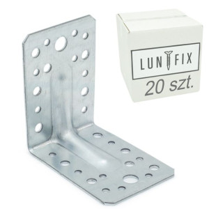 Kątownik ciesielski 90x90x65x1,5 mm ocynkowany LUN FIX 20szt