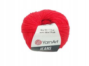 Yarn Art Jeans Czerwony 26