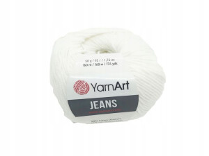 Yarn Art Jeans Biały 01
