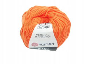 Yarn Art Jeans Pomarańczowy 77