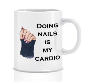 Kubek z grafiką dla maniciurzystki (cardio nails)