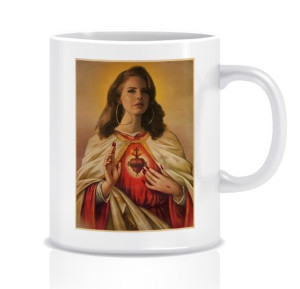 Kubek z grafiką lana del rey (lana del yezus)