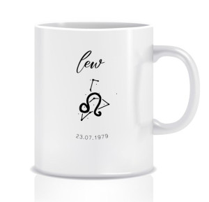Kubek znak zodiaku astrologia (lew, data)