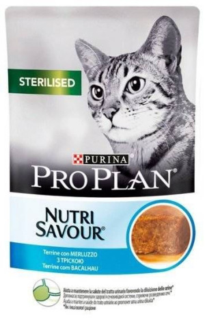 Purina Pro Plan Sterilised z dorszem dla kota 85g