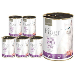 DOLINA NOTECI Piper dla kota sterylizowanego z królikiem 12x400g