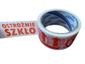 Taśma pakowa klejąca ostrożnie szkło 48mm/50m LUN FIX 1szt