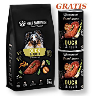 Paka Zwierzaka - Seventh heaven - Kaczka z jabłkiem (duck & apple) 9kg + Ka