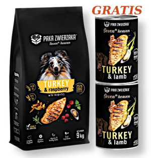 Paka Zwierzaka - Seventh heaven - Indyk z maliną (turkey & raspberry) 9kg +