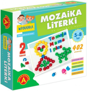 Alexander Układanka Mozaika Wpinanka Literki