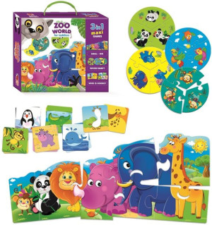 Roter Kafer Gra Edukacyjna 3w1 Zoo