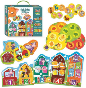 Roter Kafer Gra Edukacyjna 3w1 Farma