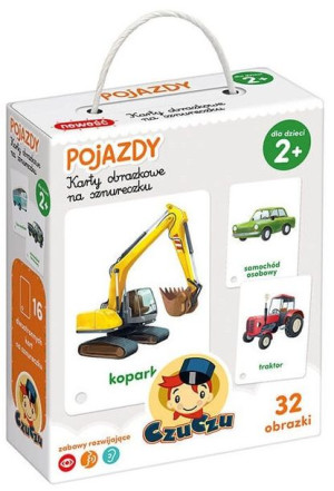 Czuczu Karty Obrazkowe Na Sznurku Pojazdy
