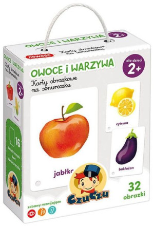Czuczu Karty Obrazkowe Na Sznurku Owoce I Warzywa