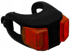 Diodowa Lampka Rowerowa Led Tył Tylna Red Sylikon