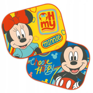 2x Zasłonki Samochodowe 44x35 Roletki Minnie Miki