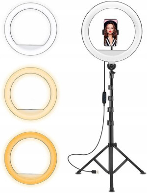 Lampa Pierścieniowa Led Statyw Do Aparatu + Pilot