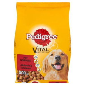 Pakiet 5szt Pedigree Suchy Pokarm Z Wołowiną I Drobiem 500g
