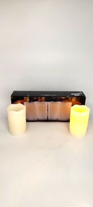 Zestaw 4 świeczek LED DRIPWAX 4x12,5CM;8CM DecoKing 941659