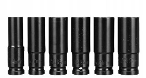 Nasadki Udarowe Długie Klucze Nasadowe 1/2 10-21mm
