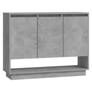 Szafka, szarość betonu, 97x31x75 cm, płyta wiórowa