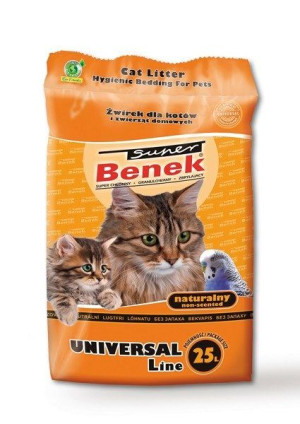 Certech Super Benek Standard 25 l -  gruboziarnisty żwirek dla kotów natura