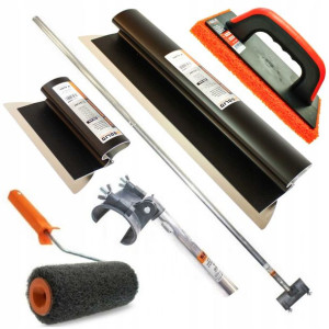 Zestaw Nóż 55cm+25cm Kij Adapter Wałek Paca Gładź