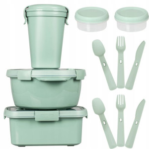 Zestaw Pojemniki Na Żywność Eko Curver Lunch Box