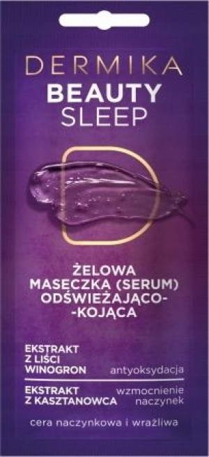 Dermika Żelowa Maseczka Serum Odświeżająco Kojąca