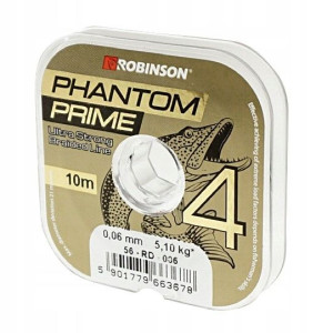 Plecionka Phantom Prime X4 0,06mm 10m ciemnoziel.