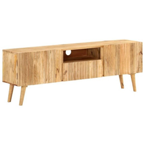 Szafka pod TV, 140x30x49 cm, lite drewno mango