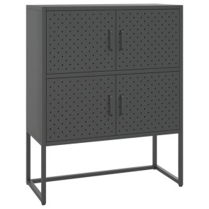 Szafka, antracytowa, 80x35x100 cm, stal