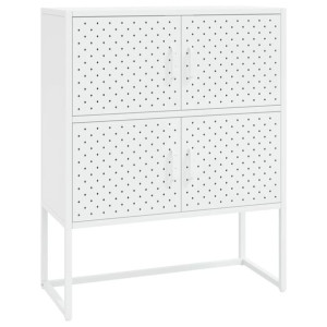 Szafka, biała, 80x35x100 cm, stal