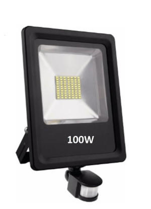 Halogen naświetlacz LED 100W z czujnikiem ruchu