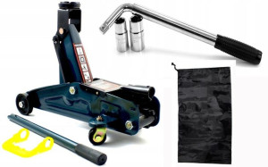 Podnośnik Hydrauliczny Żaba Lewarek 2t + Klucz