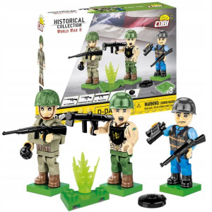 Klocki Cobi D-day 1944 Normandia Figurki Żołnierze