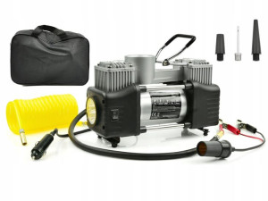 Kompresor Samochodowy 12v Pompka 250w 2-tłoki Led