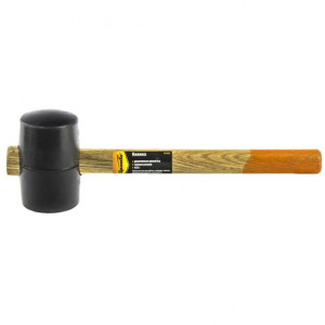 Młotek gumowy brukarski 70mm 680g czarna guma LUN FIX