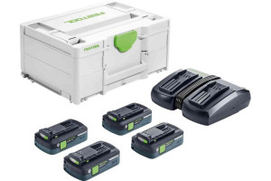 Festool Zestaw energii SYS 18V 4x(4.0Ah) TCL 6 DUO 577104
