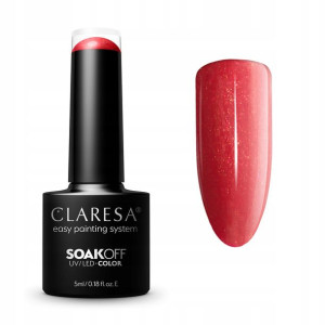 Claresa Lakier hybrydowy RED 411 -5g