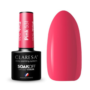 Claresa Lakier hybrydowy PINK 531 -5g