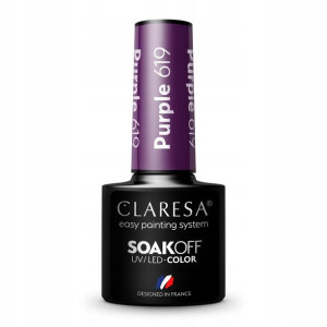 Claresa Lakier hybrydowy PURPLE 619 -5g
