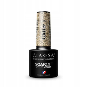 Claresa Lakier hybrydowy GLITTER 3 -5g