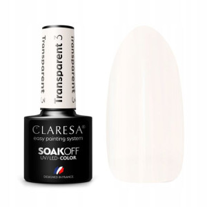 claresa lakier hybrydowy TRANSPARENT 3 5g