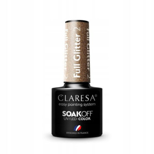 Claresa Lakier hybrydowy FULL GLITTER 2 -5g