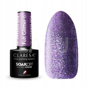 Claresa lakier hybrydowy FULL GLITTER 6 - 5G