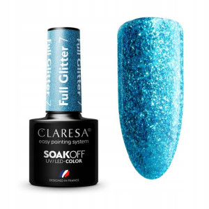 Claresa lakier hybrydowy FULL GLITTER 7 - 5G