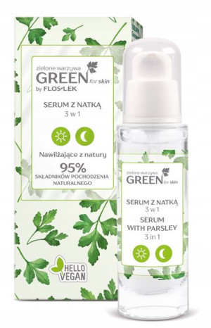 GREEN FOR SKIN Zielone warzywa Serum z natką 3w1 30ml
