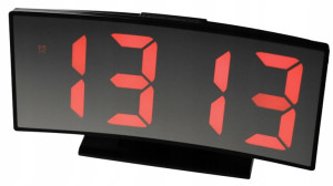 BUDZIK Zegar Cyfrowy LUSTRO LED Termometr 360
