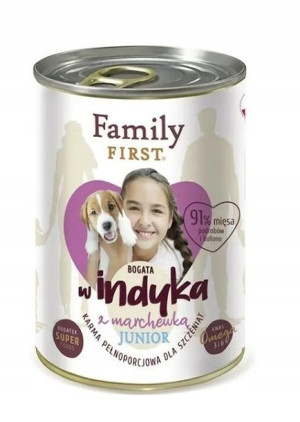 Family First mokra karma indyk z pietruszką 400g